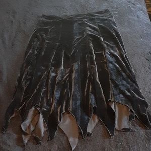 Killstar Neccessary Evil Witchy Velvet Midi Skirt